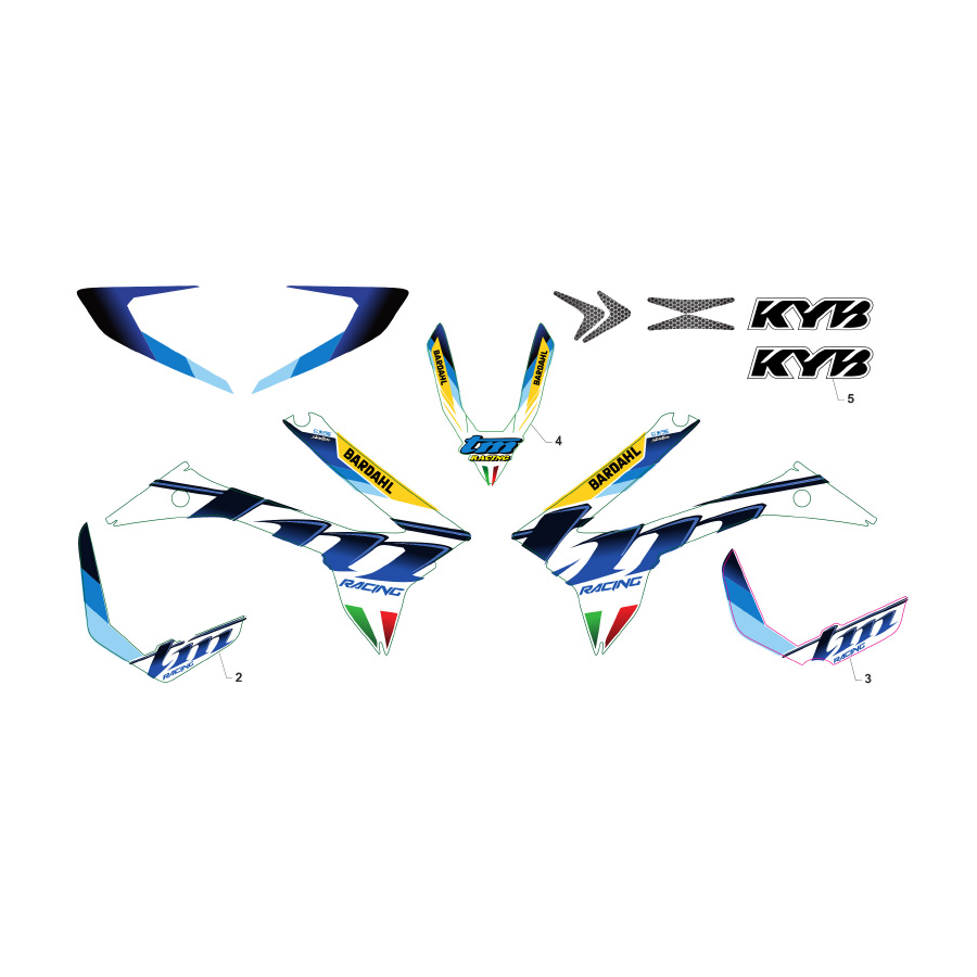 KIT ADESIVI MY 2021 4T + 2T Fi