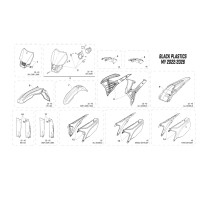 Plastic parts BLACK EDITION 2022-2026