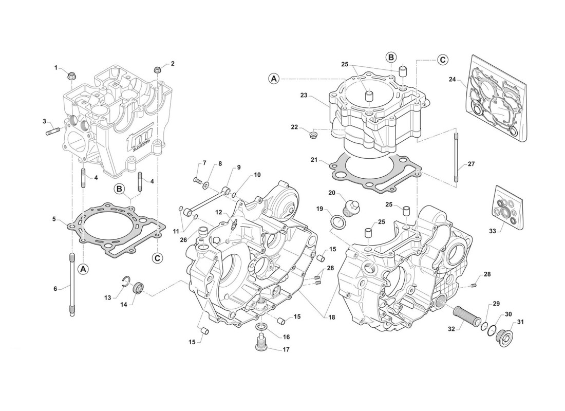 END Cylinder / Crankcase / Gaskets and Oil Seals END