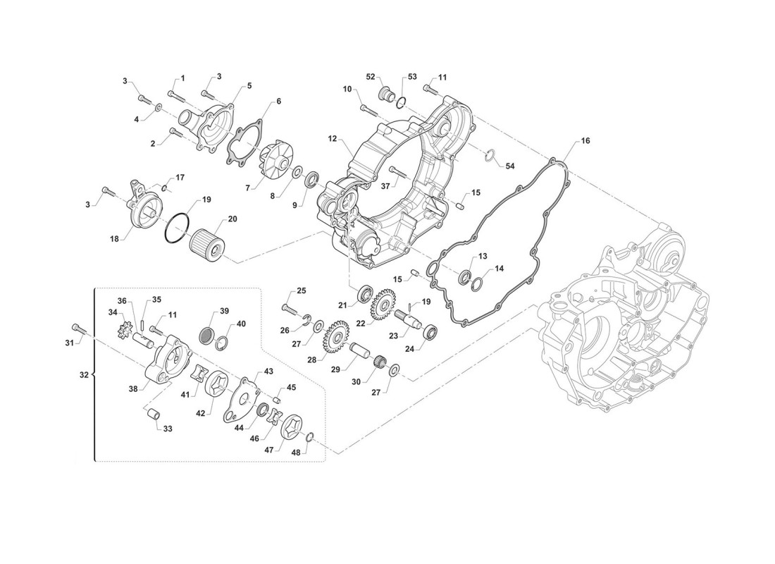 Bomba de aceite / Bomba de agua