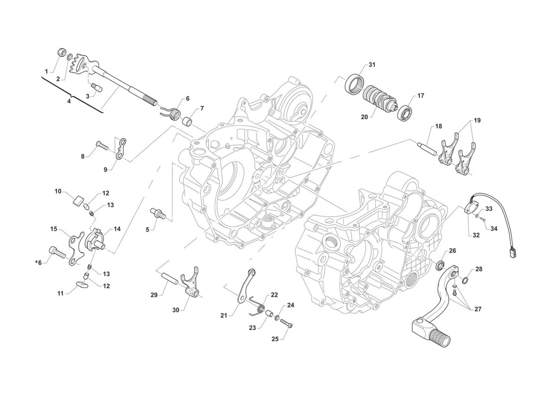 MX Horquillas de cambio MX