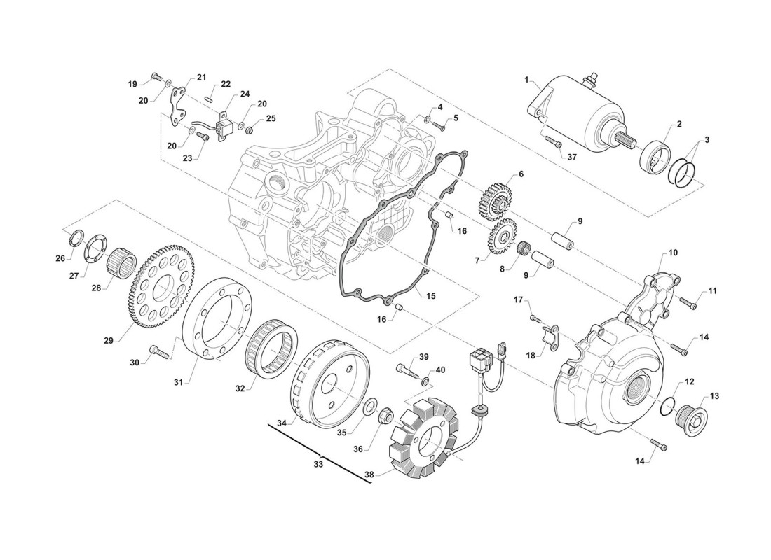 Arranque eléctrico / Encendido (3 orificios)