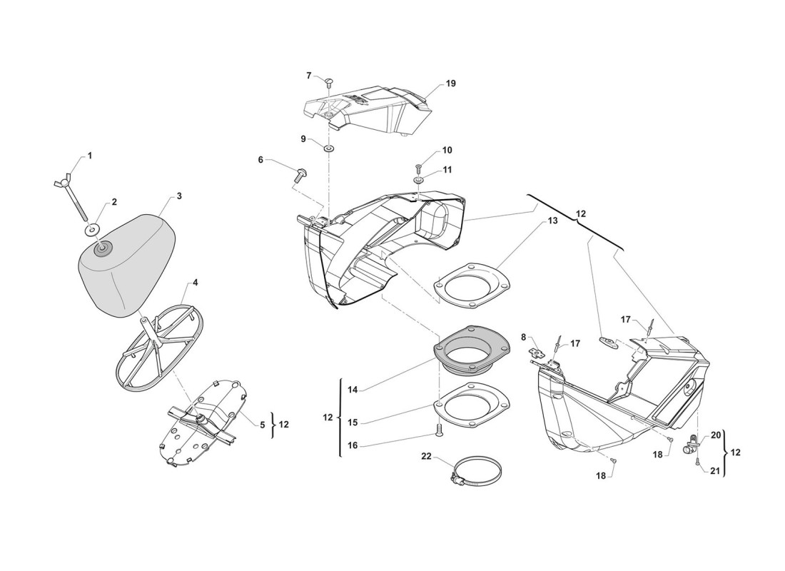 Caja del filtro de aire