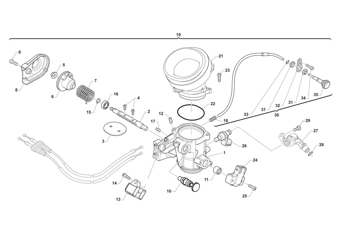 Cuerpo de mariposa 250FI MX / 300Fi MX+END