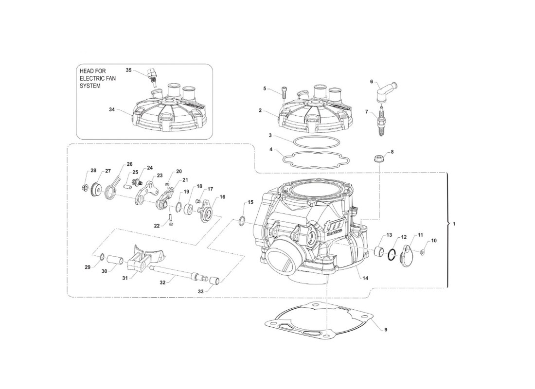 Cilindro 250cc / 300cc MX Carburador