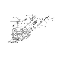 Shiftdrum / Gearlever / Gearfork