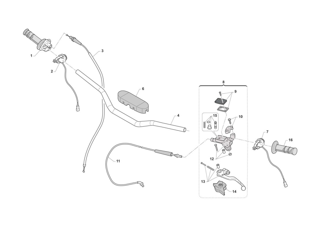 Manillar + Accesorios (MX Carb)