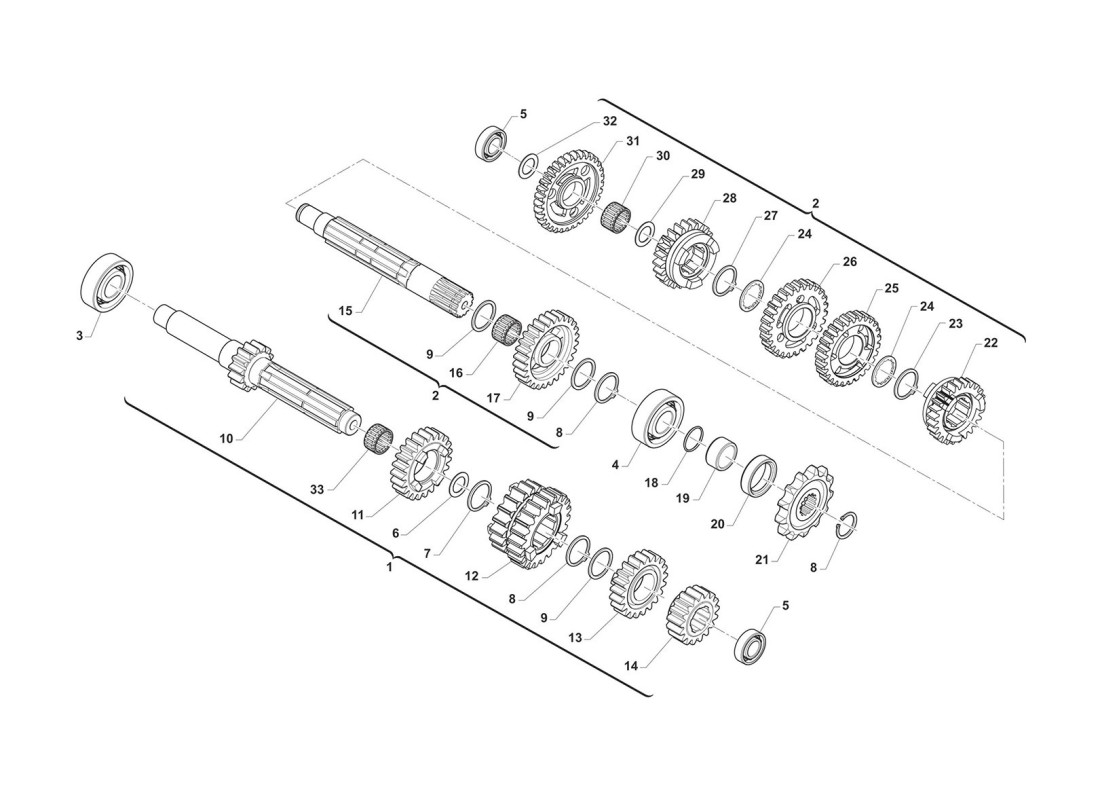 Horquillas de engranaje END Fi