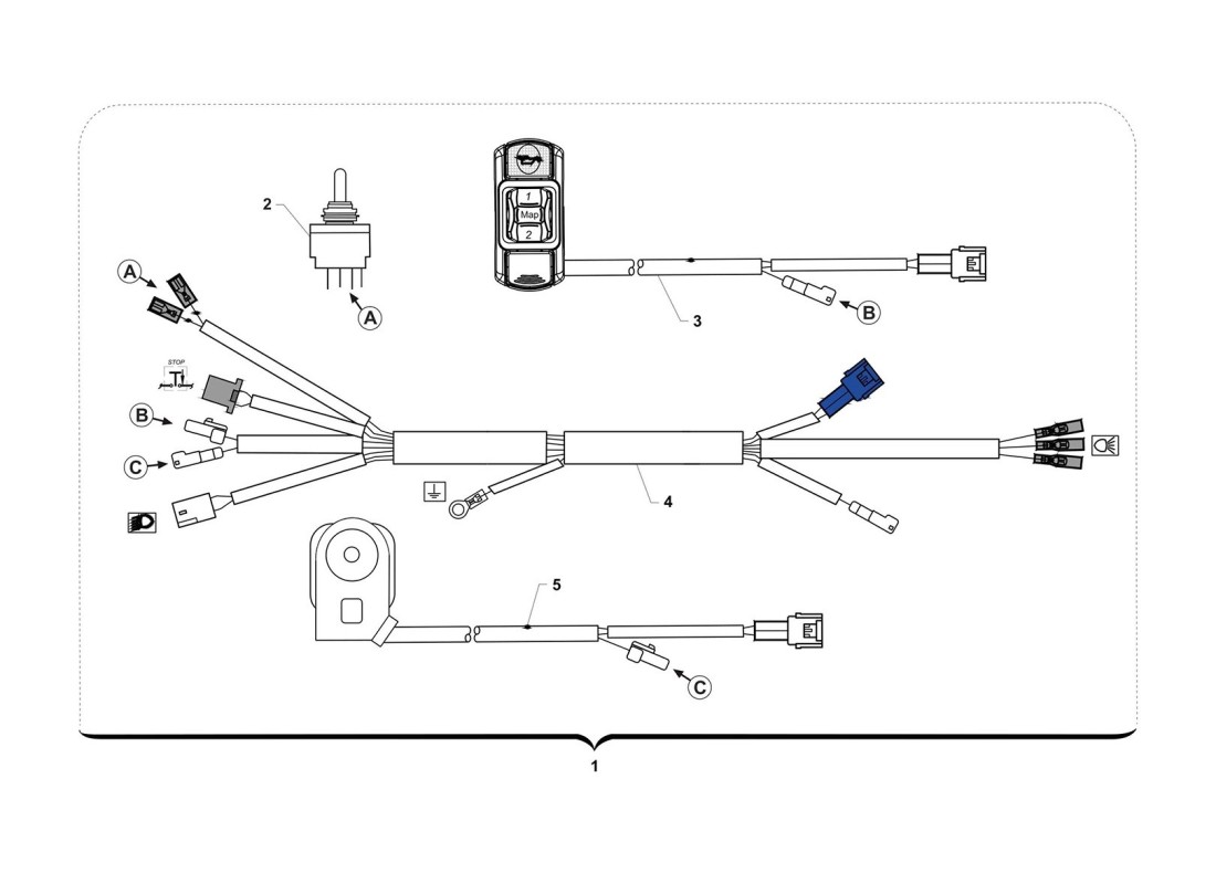 Arnés de cableado (Carreras)
