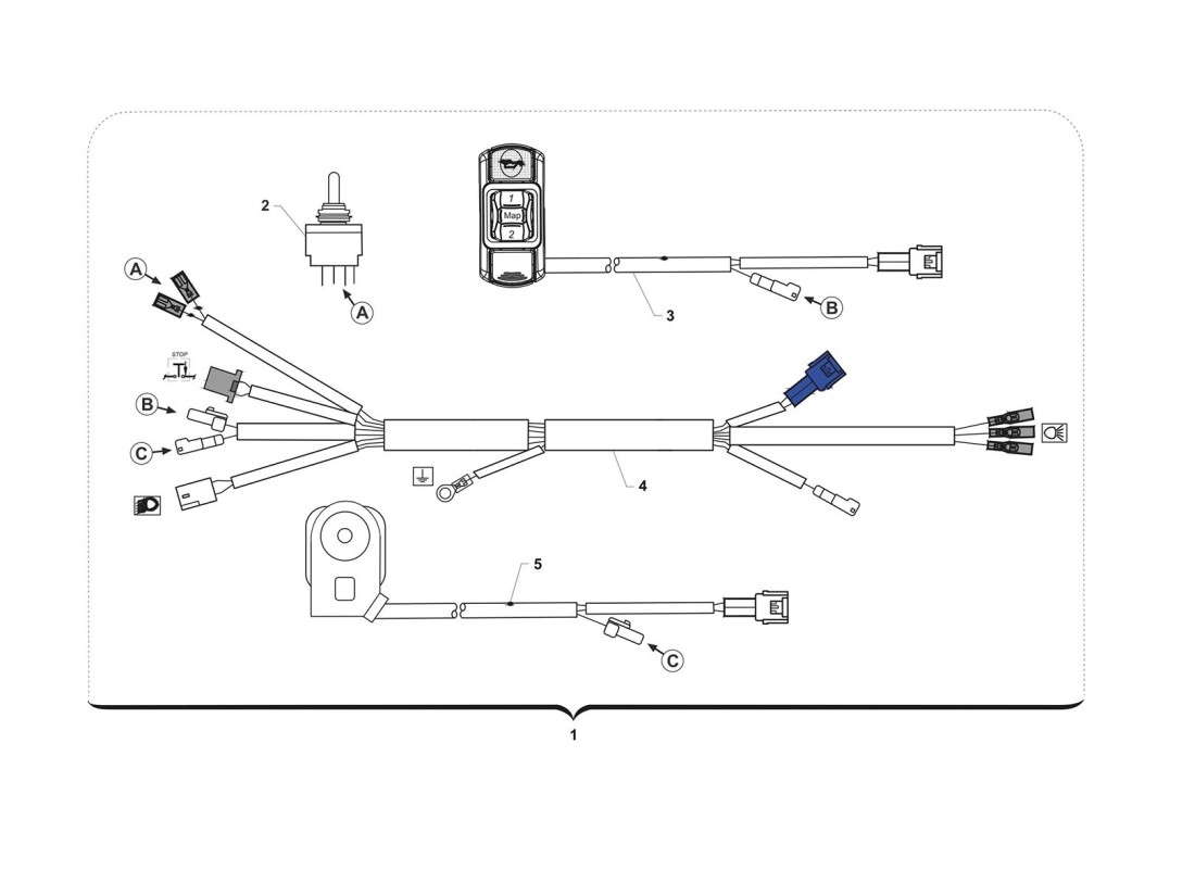 Arnés de cableado (Carreras)