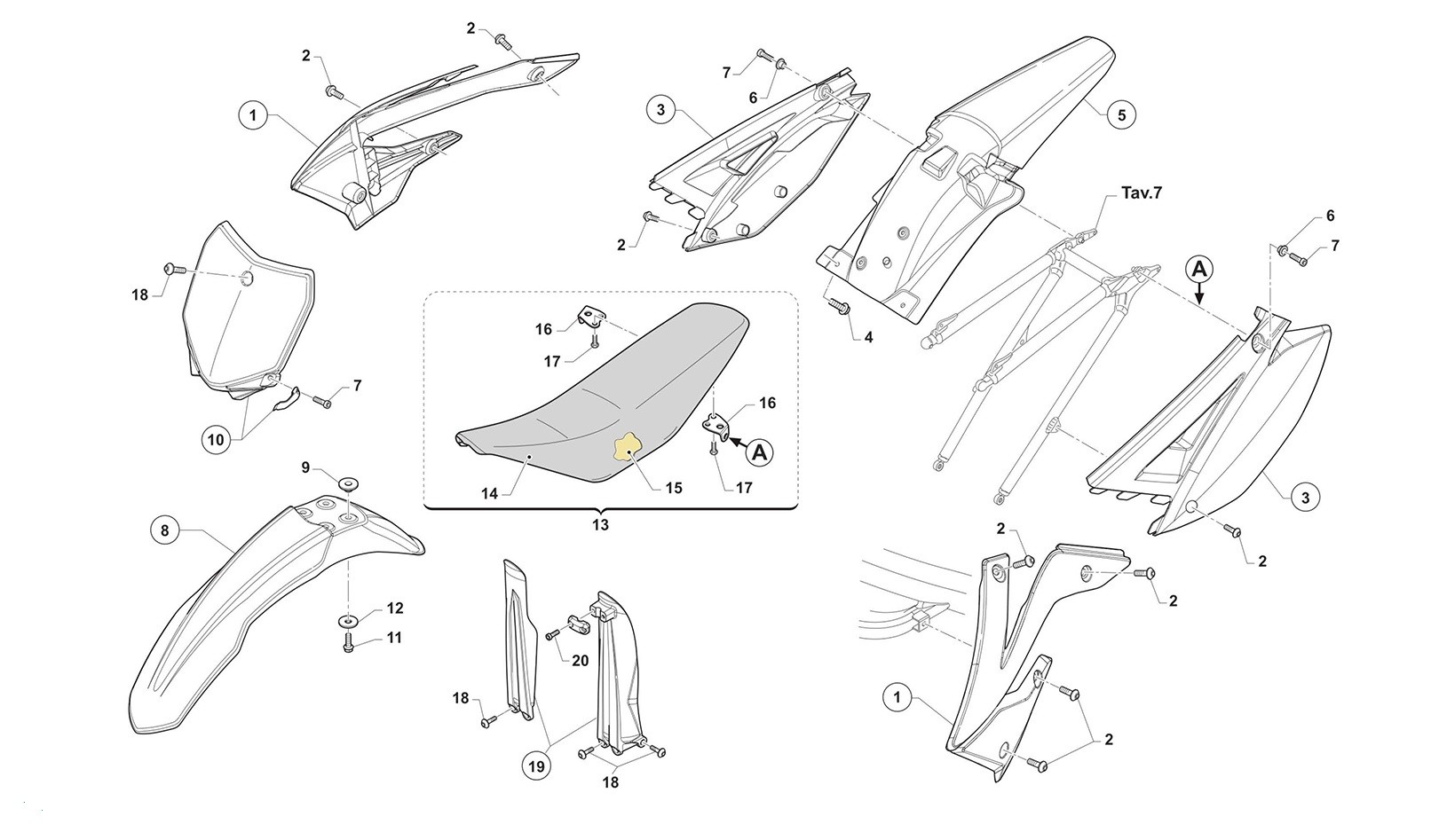 Plásticos + Asiento