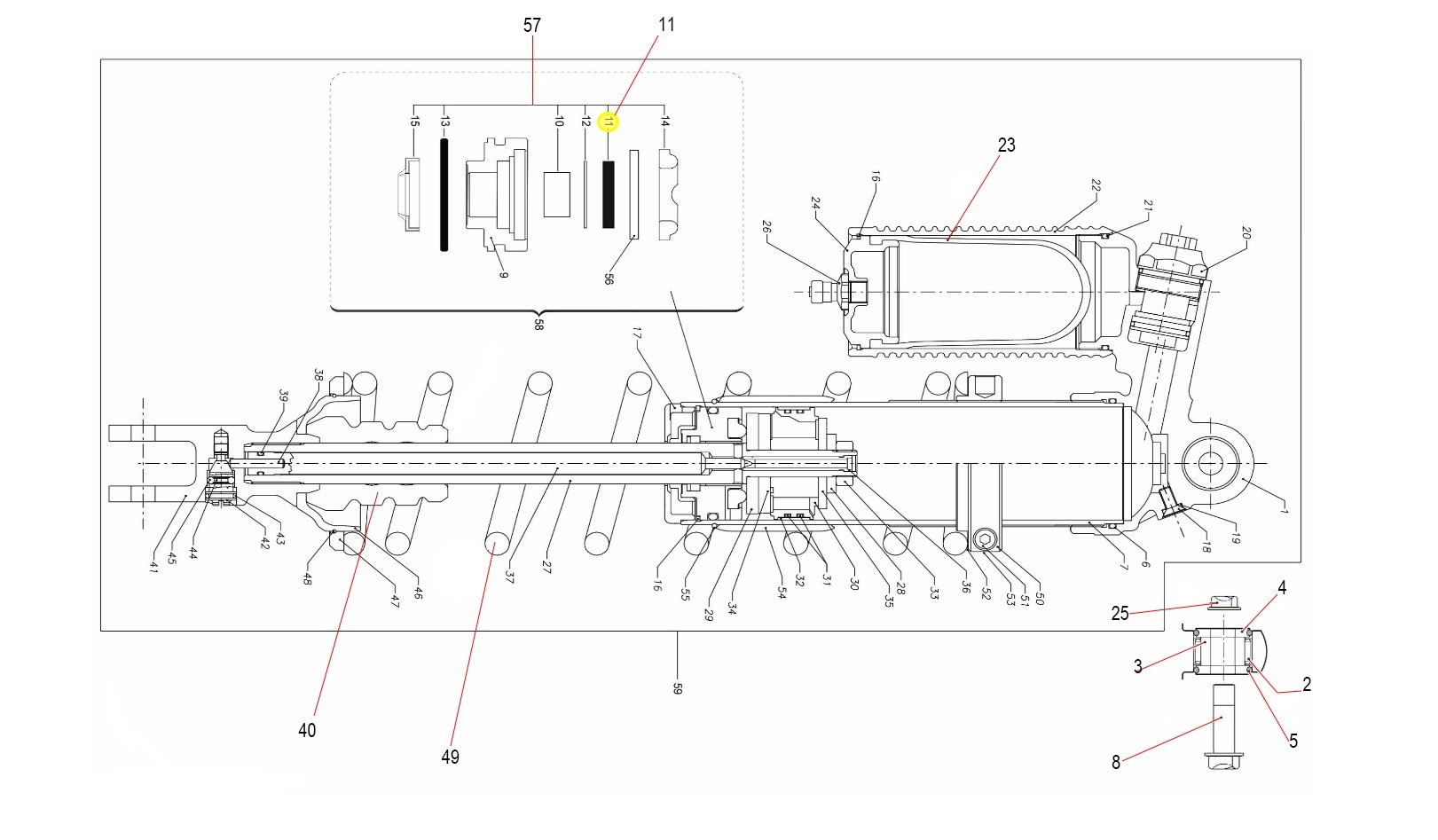TM Factory rear shock -2021 2stroke