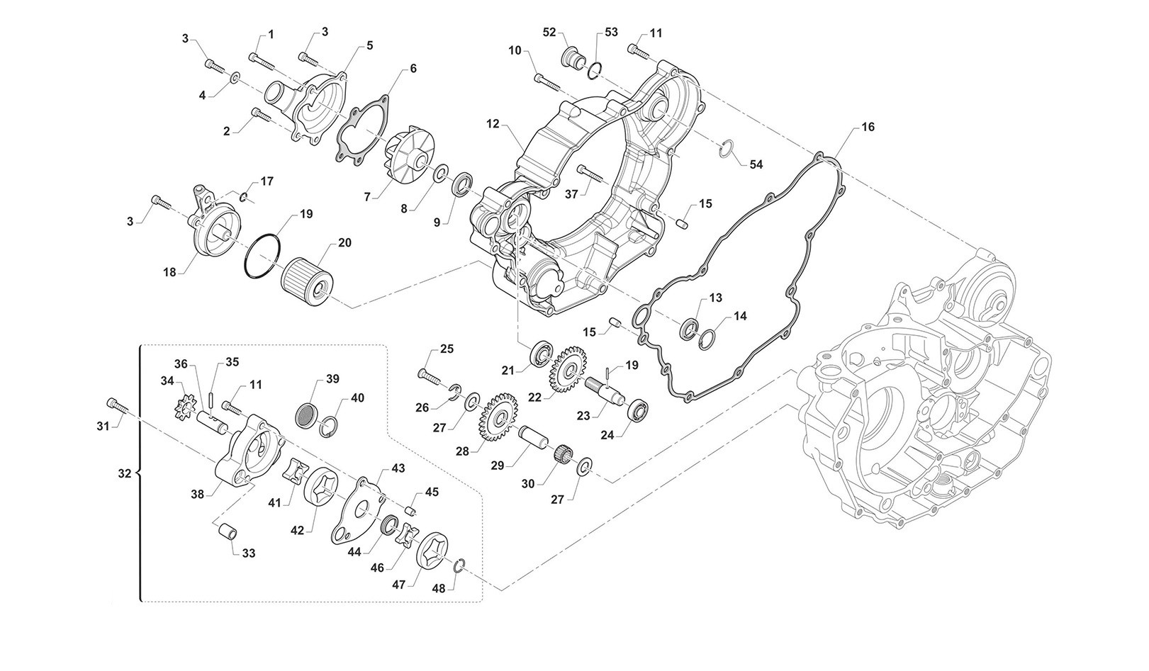 Bomba de aceite / Bomba de agua