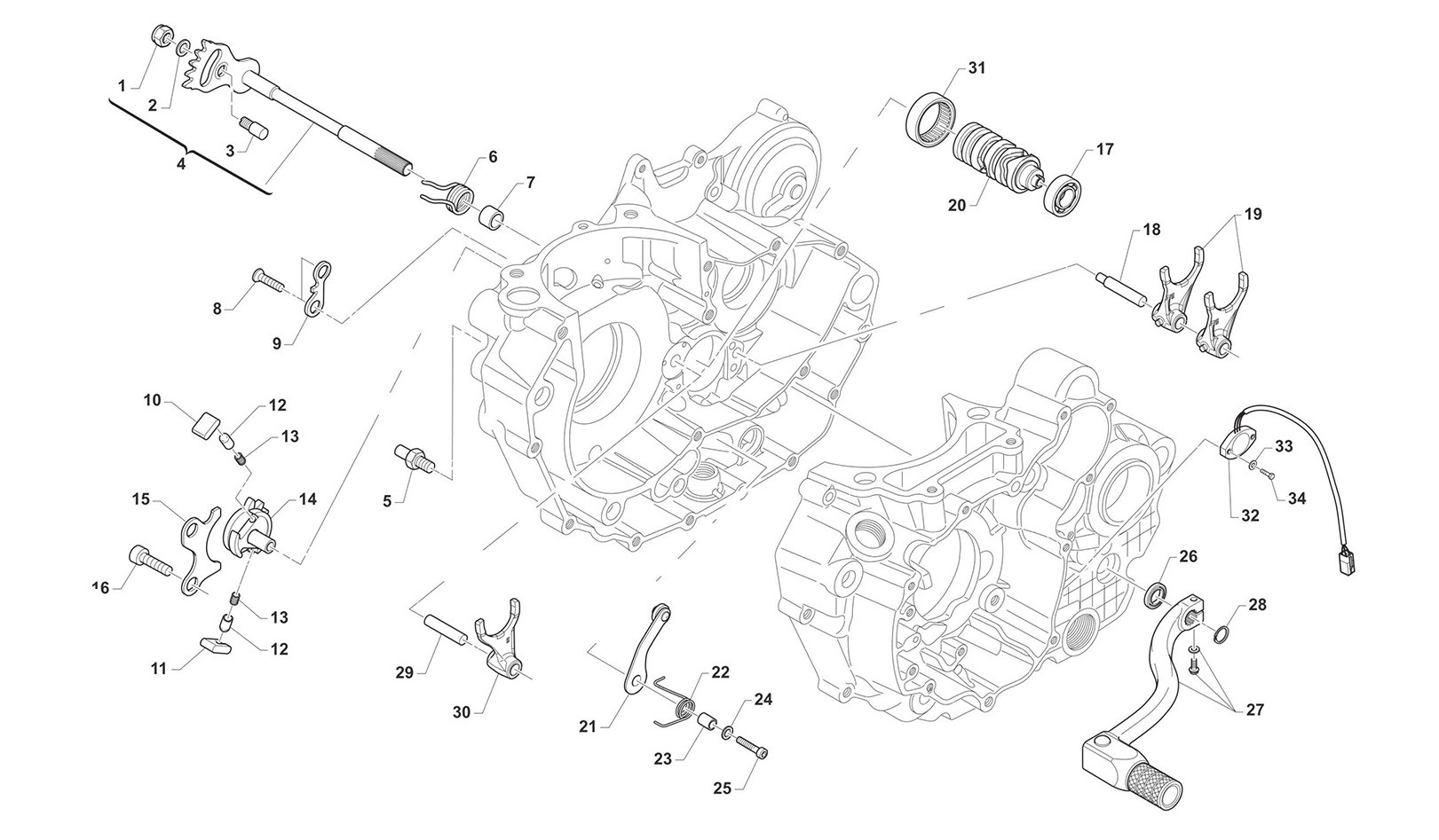MX Horquillas de cambio MX