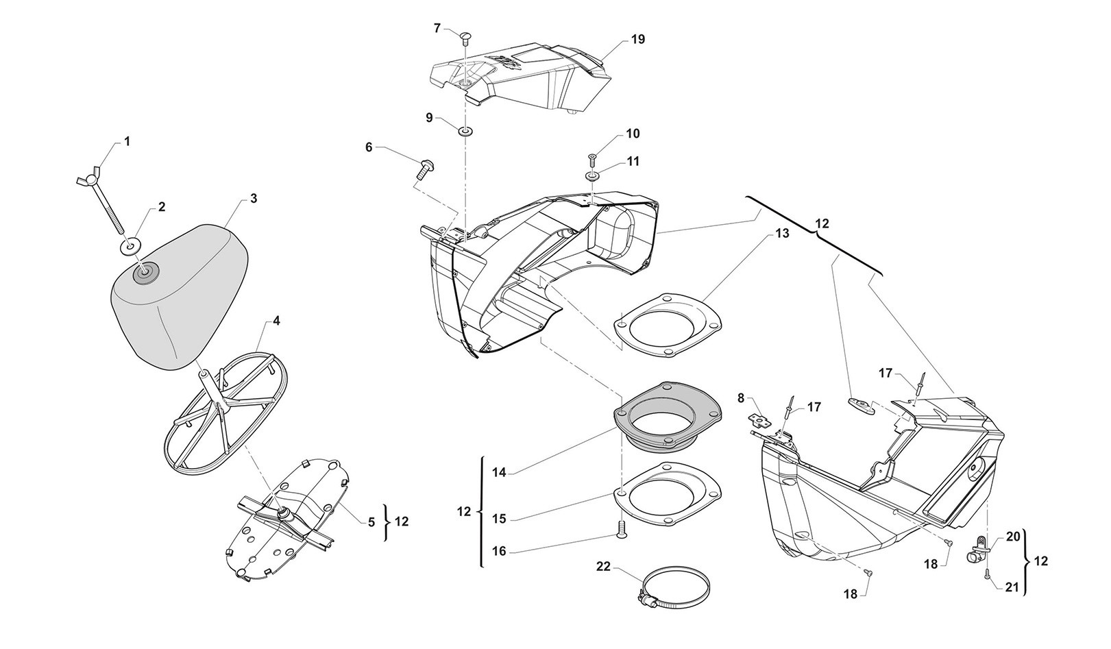 Caja del filtro de aire