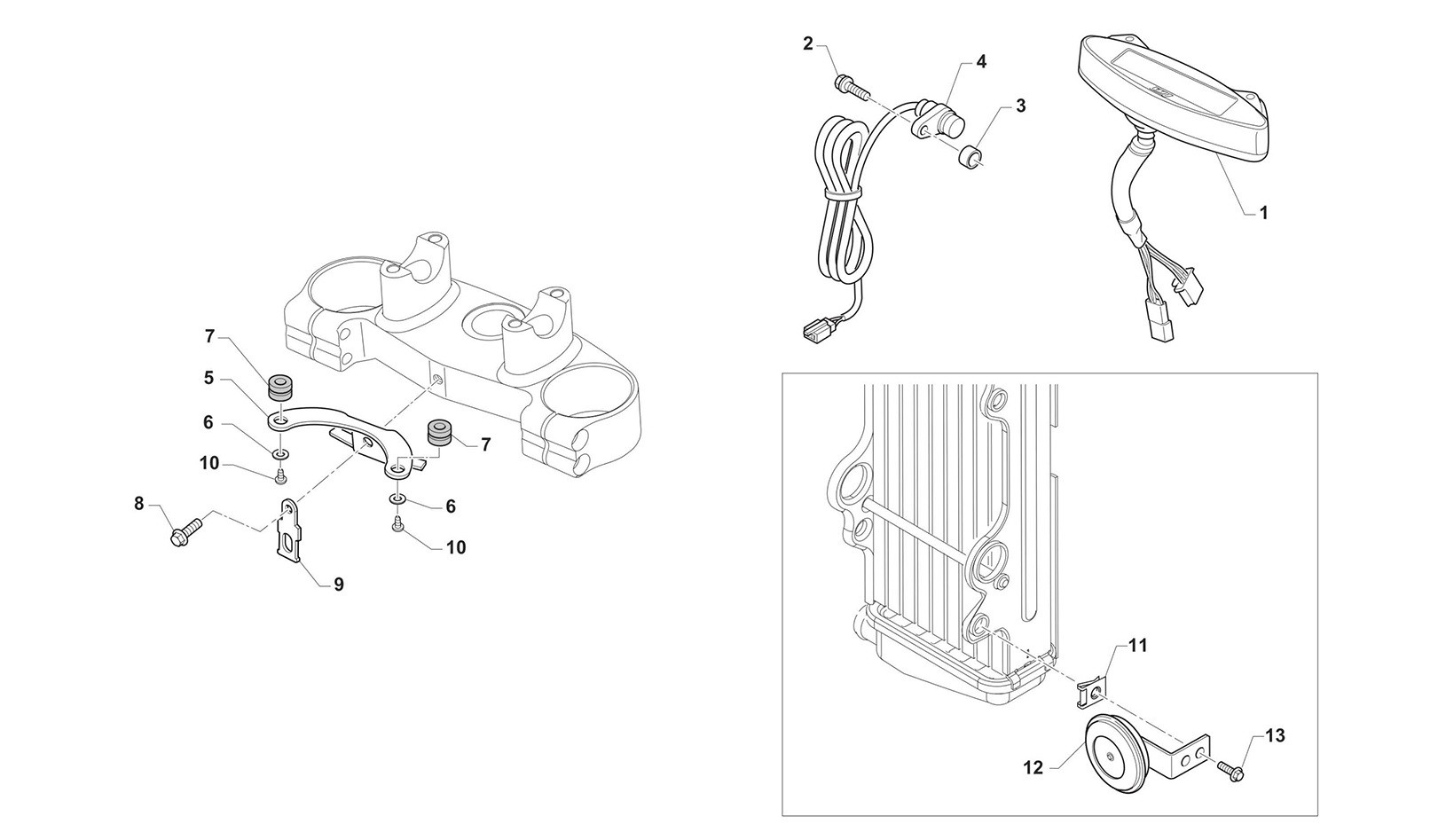 Velocímetro + Bocina