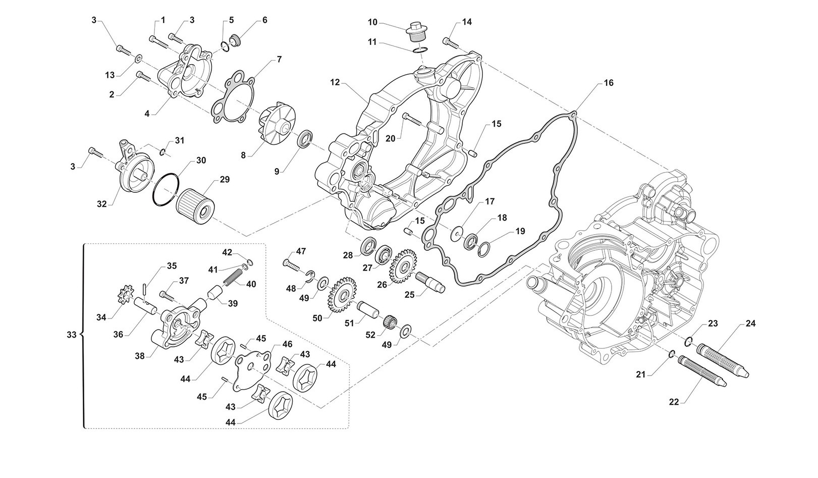 Bomba de aceite / Bomba de agua
