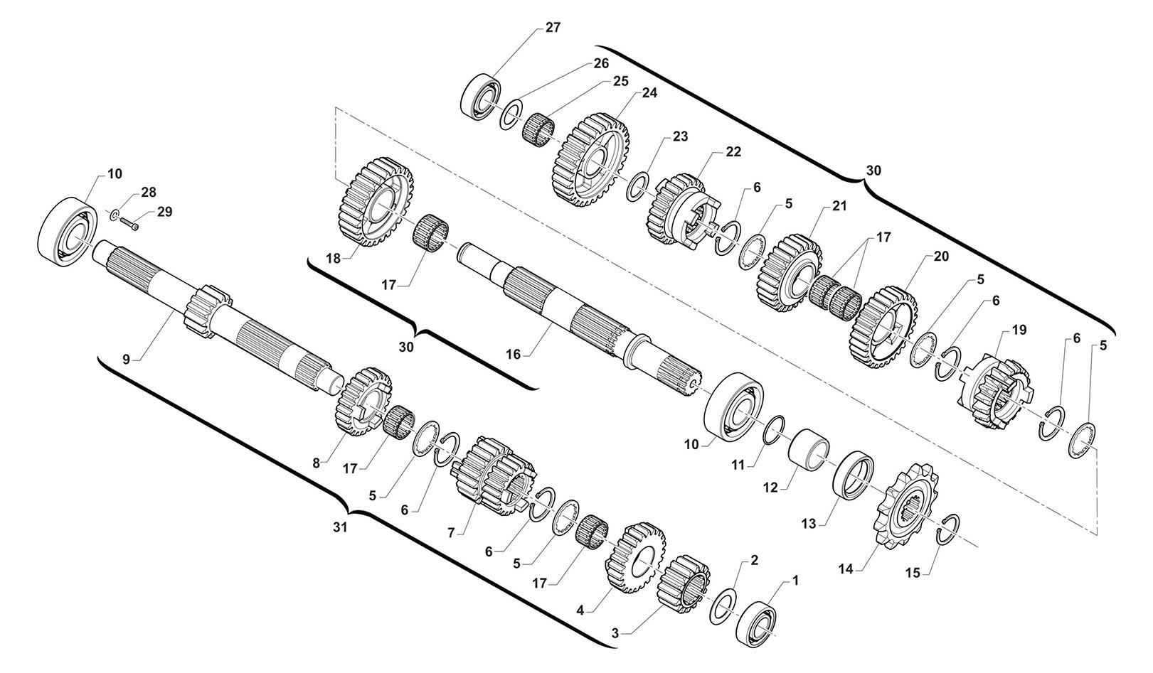 Caja de cambios 250Fi