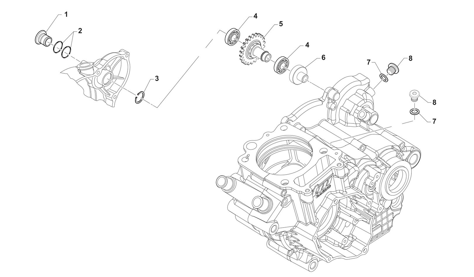 Aceite / Tapón de arranque a pedal