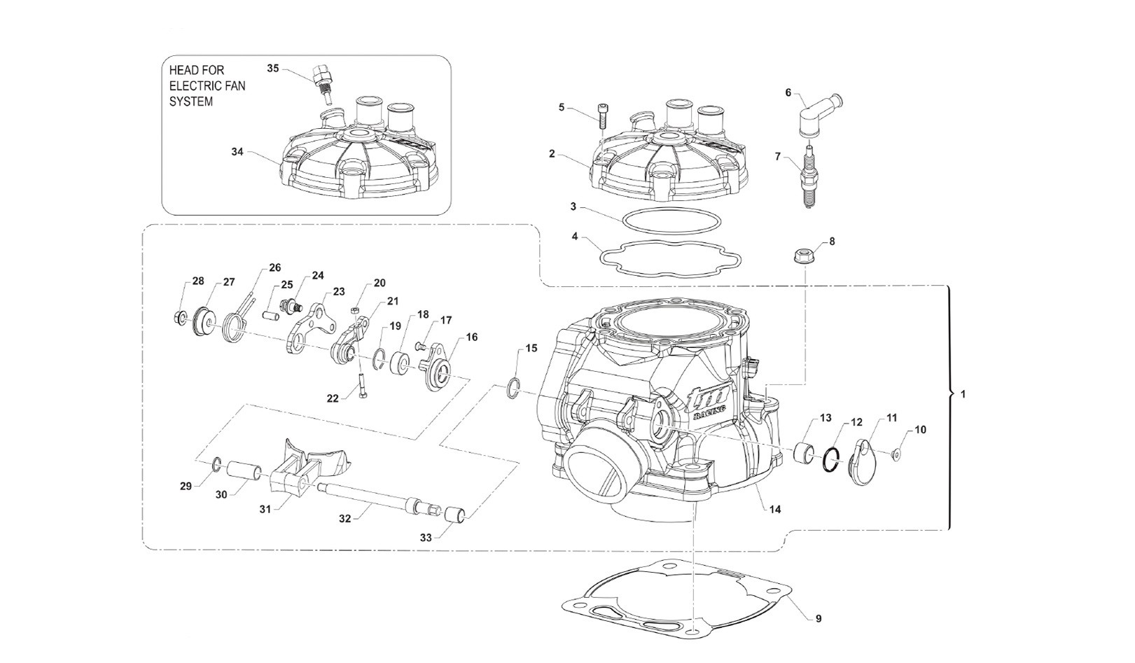 Cilindro 250cc / 300cc MX Carburador