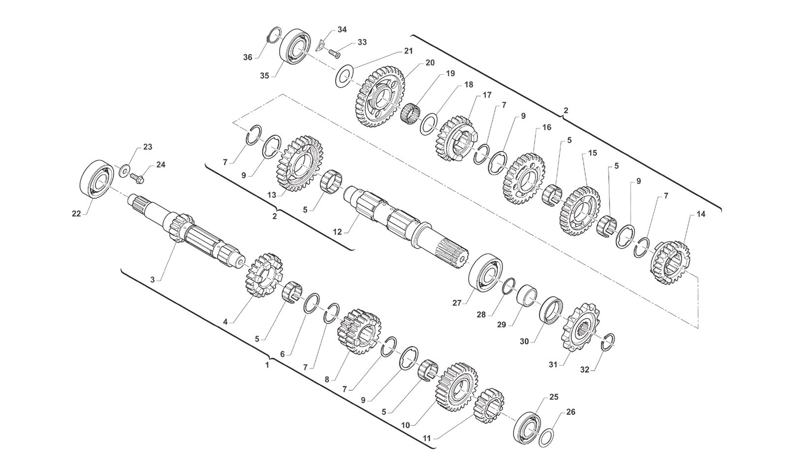Caja de cambios 6s ENDURO