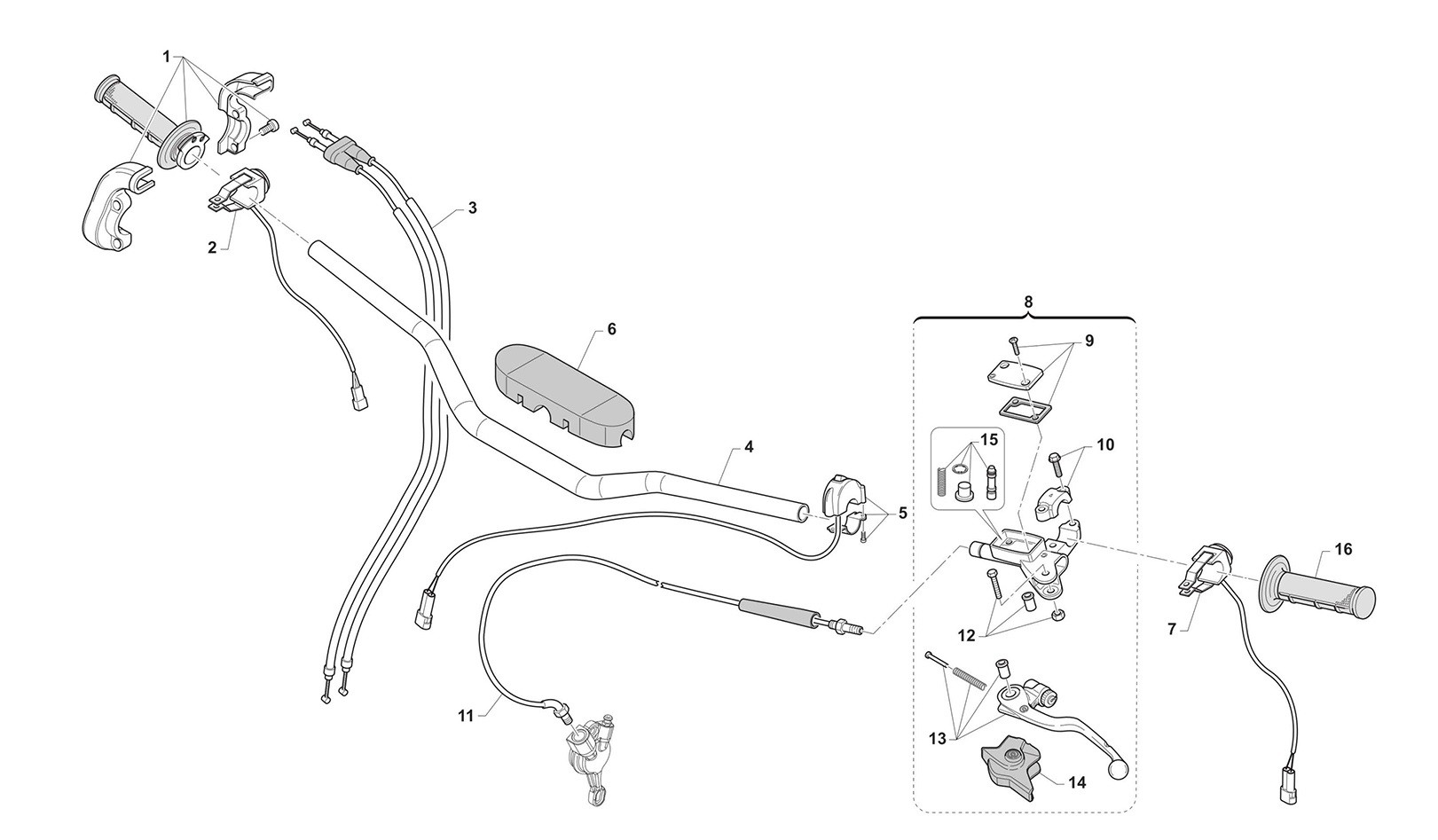Manillar + Accesorios (MX Fi)