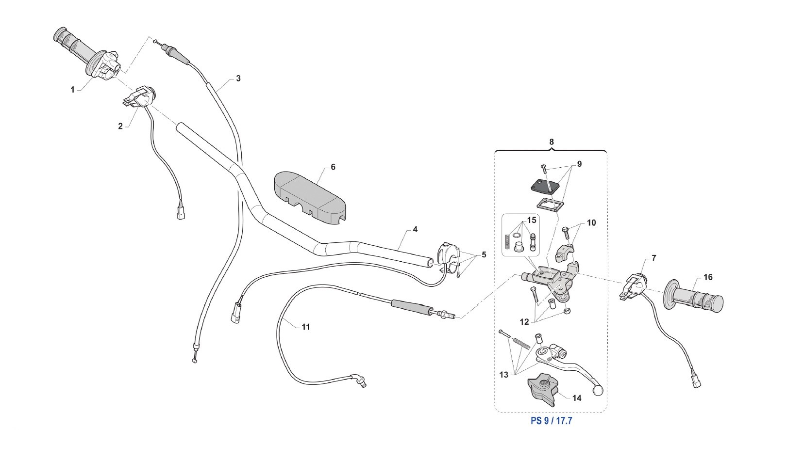 Manillar + Accesorios (Carb)