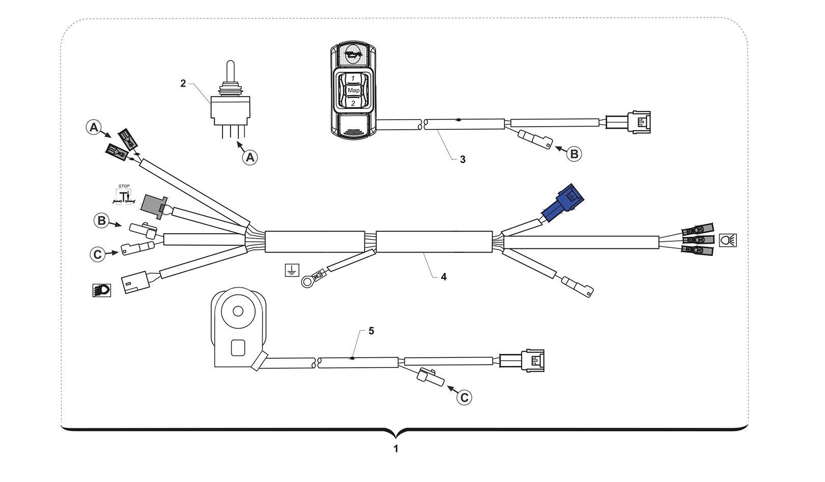 Arnés de cableado (Carreras)